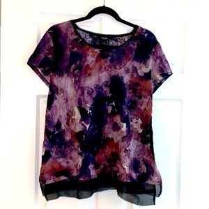 {SIMPLY VERA} Short Sleeve Blouse Size L!